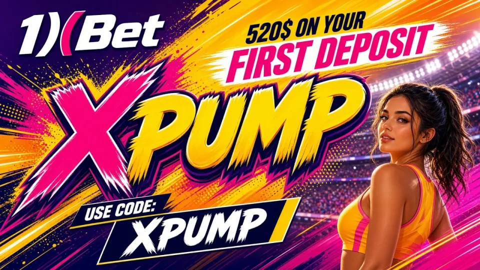 The 1XBET code XPUMP unlocks the new-player welcome bonus when entered in the promo code field during registration